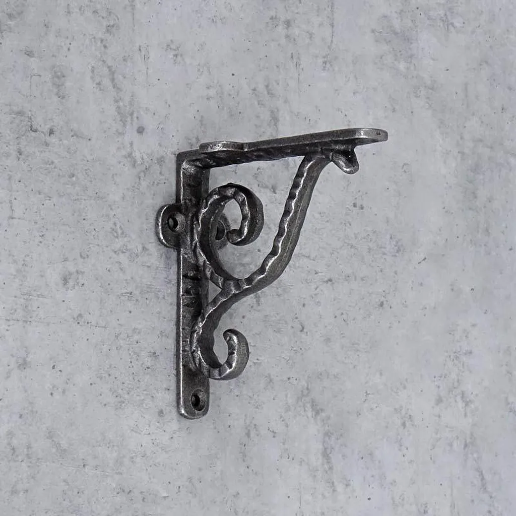 Équerre Murale en Acier Robuste avec Fixations Fischer 105 mm - Noir - 3