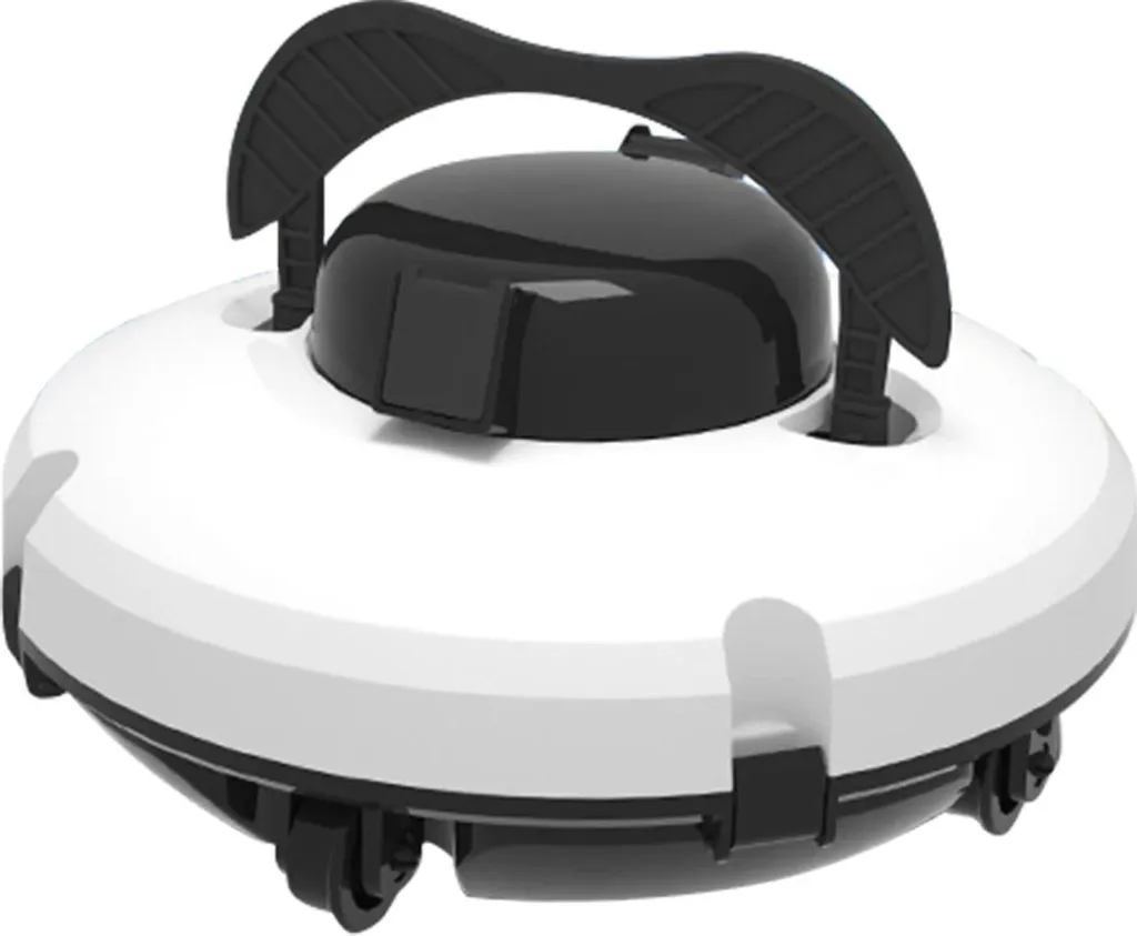 Nettoyeur de piscine autonome pour bassin hors-sol et enterré blanc