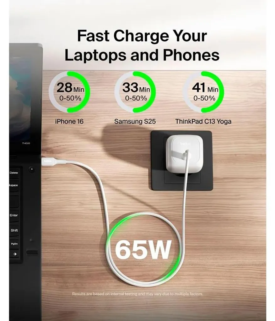 Belkin BoostCharge Bloc de Charge Mural Compact Blanc Haute Sécurité - 5