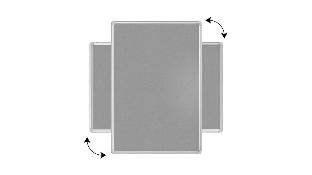 Allboards textilní nástěnka 200x100 cm (šedá) Obrázek produktu 8