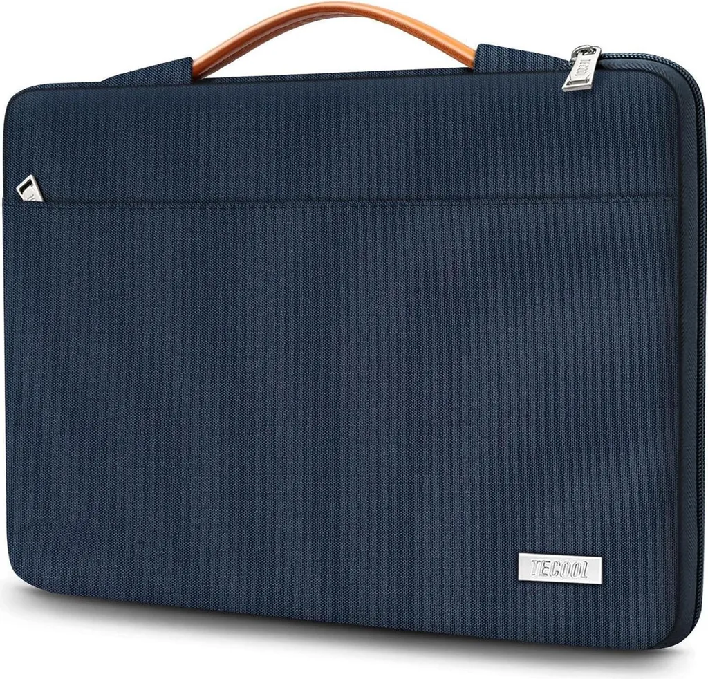 Housse PC Portable 13,3 Pouces Étanche et Antichoc avec Doublure Douce Bleu