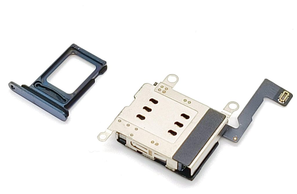 Dual-Sim-Fach für iP 12 Pro Max, blauer Sim-Kartenleser – 2 Sim-Karten in einem Telefon