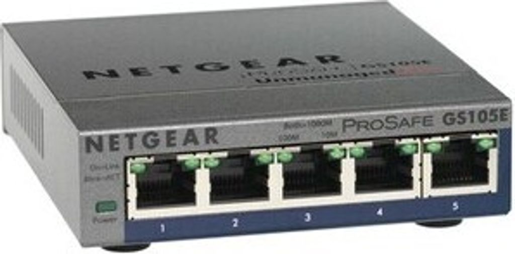 NETGEAR 5-Port Gigabit Ethernet Switch, Unmanaged, Vollduplex
