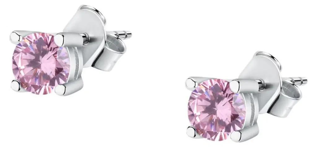 Boucles d'oreilles Argent 925 Zircon Rose LPS01AWV15 Lotus Silver