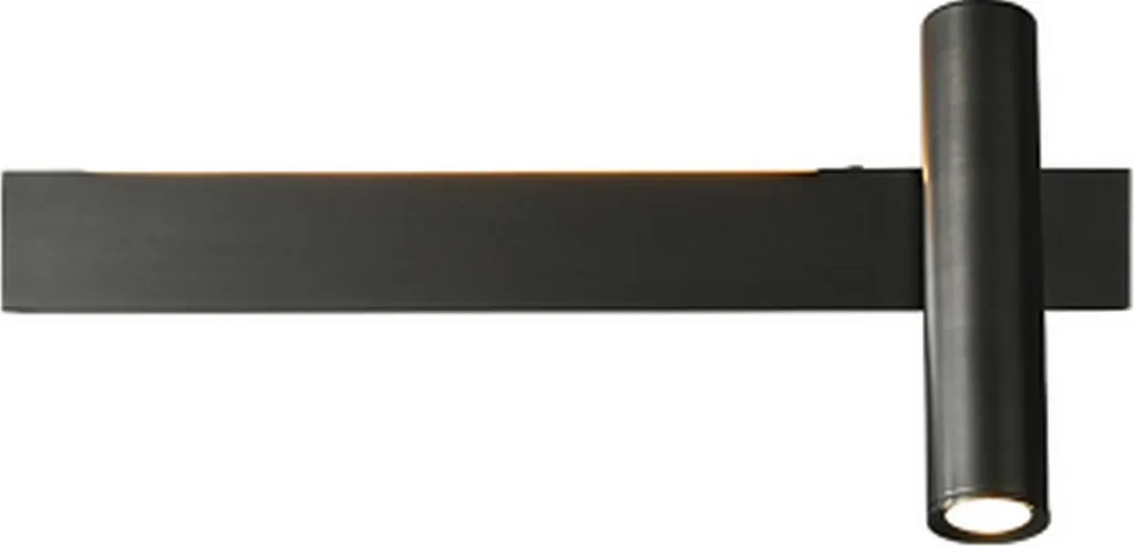 Applique Murale LED Intérieur Noire Barra - Lampe Murale Design 30 cm