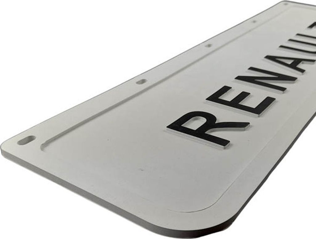 Weiße Kotflügel für Renault-Frontstoßstange | 600mmx180mm