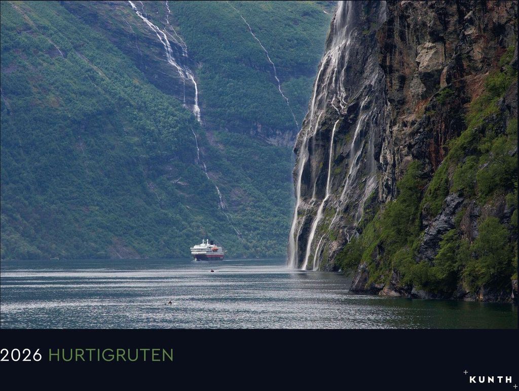 Hurtigruten - KUNTH Wandkalender 2026