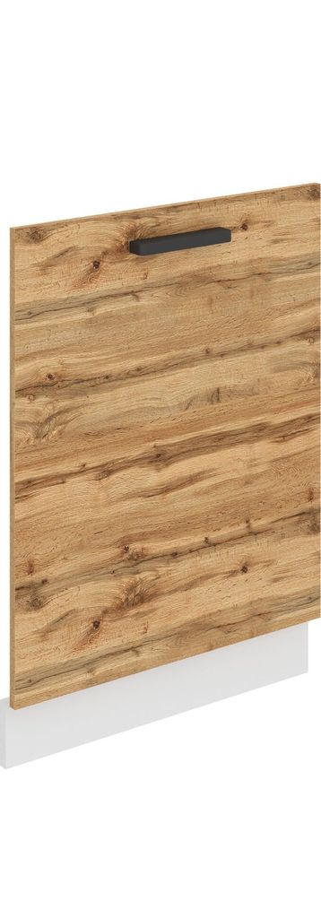 Belini Frontblende für Geschirrspüler PZ. Frontblende Geschirrspüler 60 cm Breite. Frontplatte für Spülmaschine mit Griff, Wotan-Eiche