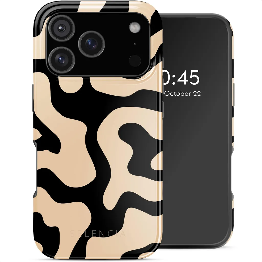 Selencia Vivid Backcover MagSafe iPhone 17 Pro Art Wave Nero - Acquista Ora