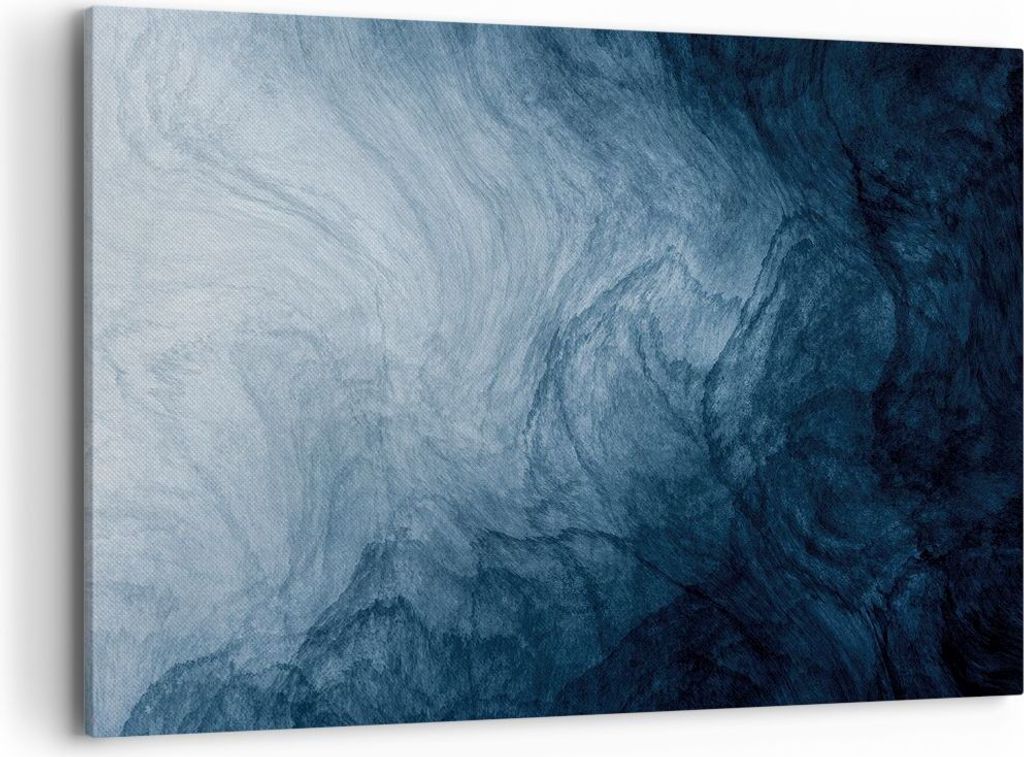 Bild auf Leinwand - Leinwandbild - Einteilig - Wasser Blau Farbe - 120x80cm - Wand Bild - Wanddeko - Wandbilder - Leinwanddruck - Bilder - Wanddeko...