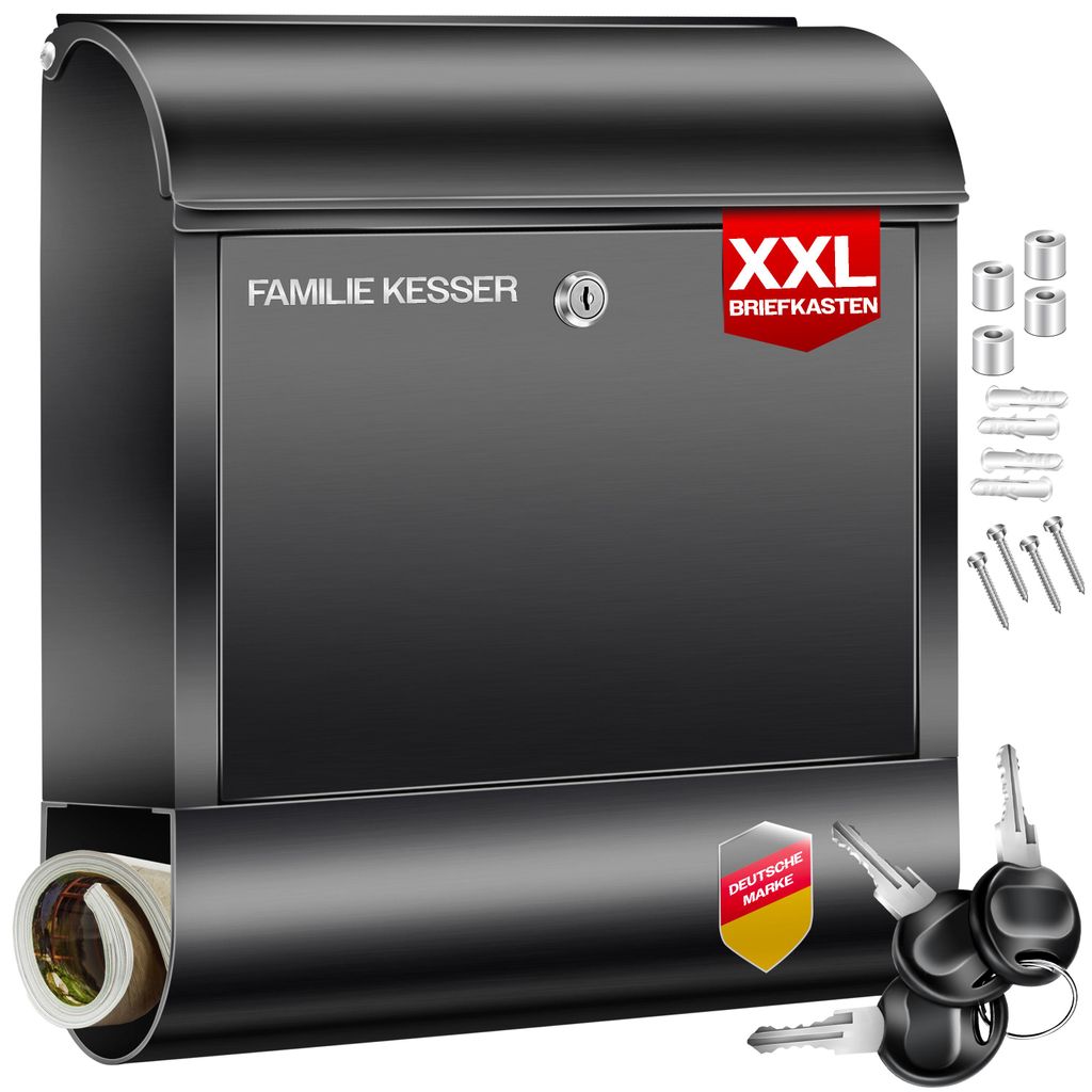 Boîte aux lettres KESSER® XXL en acier inoxydable avec Image du produit 