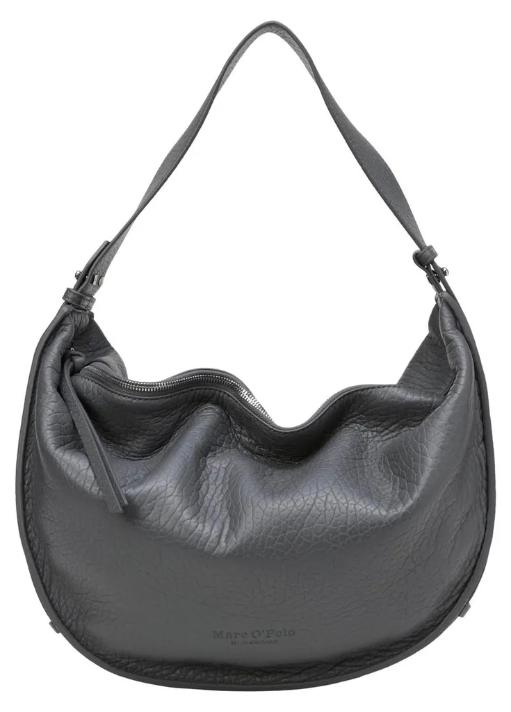 Grand Sac de Ville Marc O'Polo Aamu Hobo - Cuir Gris Castlerock Idéal
