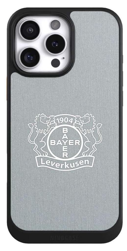 NIVOCASE Hülle für Apple iPhone 16 Pro Max Handyhülle NIVOcore Case Schwarz Bayer 04 Leverkusen Offizielles Lizenzprodukt Wappen