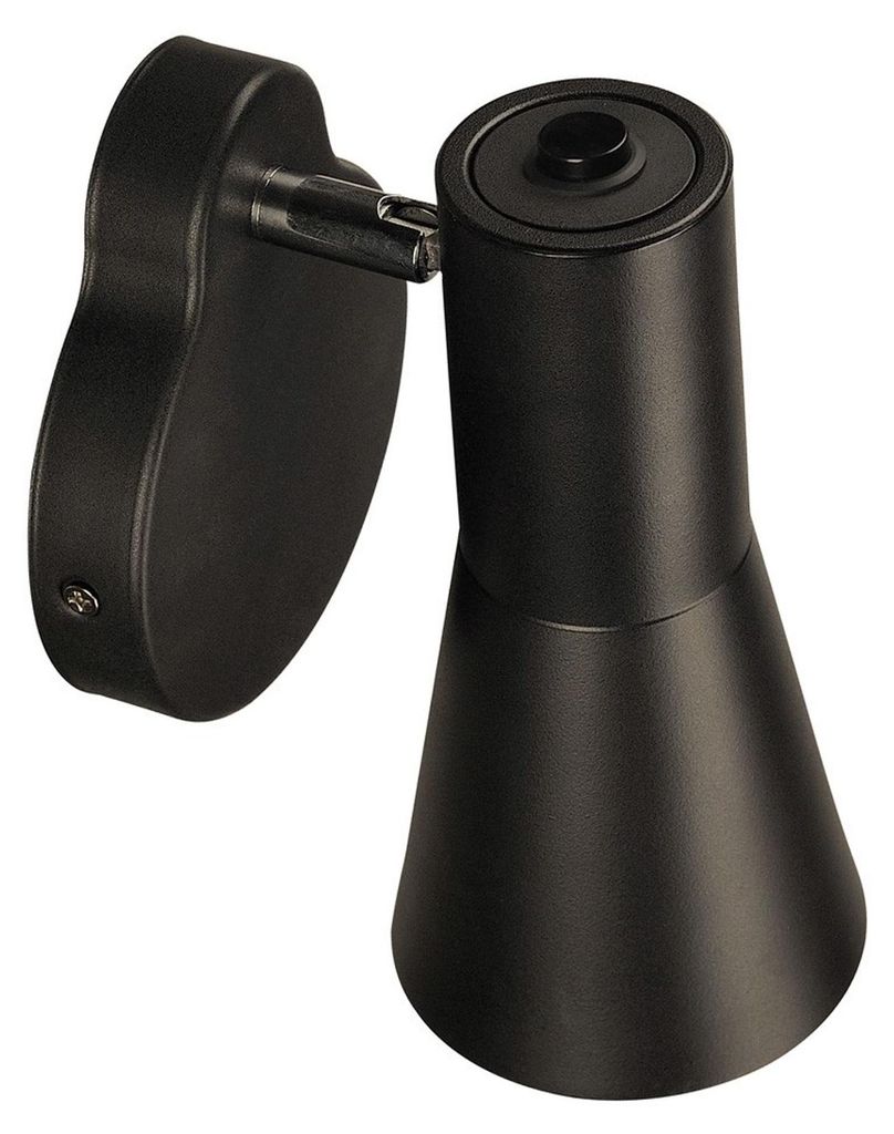 SLV 148540 PHELIA Wandlamp, zwart, GU10, met schakelaar Productafbeelding 