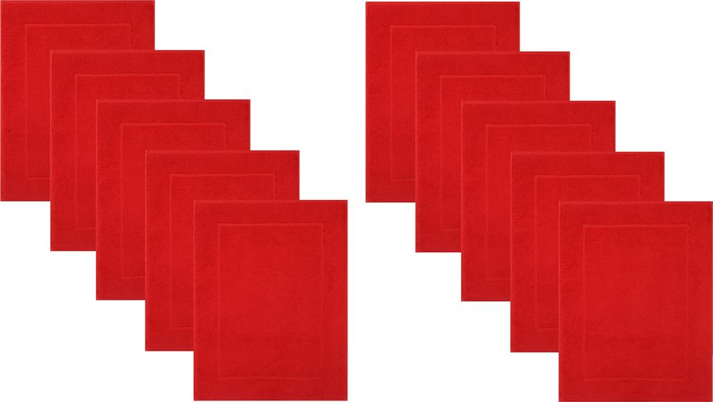 Betz 10 Stück Badvorleger 50x70 cm PREMIUM Badematte Produktbild 