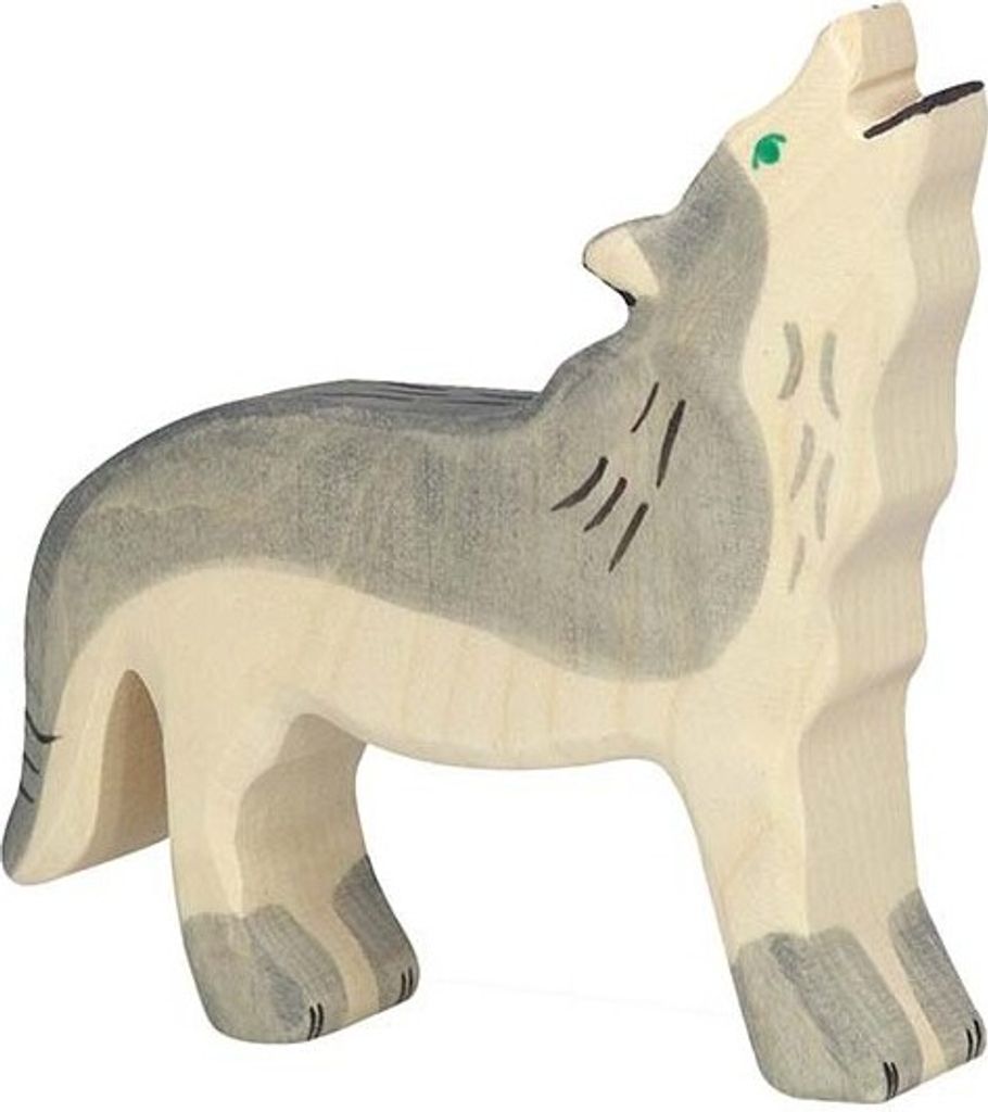 Holztiger 80109 Wolf, heulend, grau