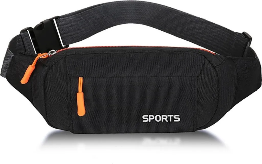 Marsupio Sportivo INF Nero Multifunzione - Ideale Fitness e Outdoor - 1