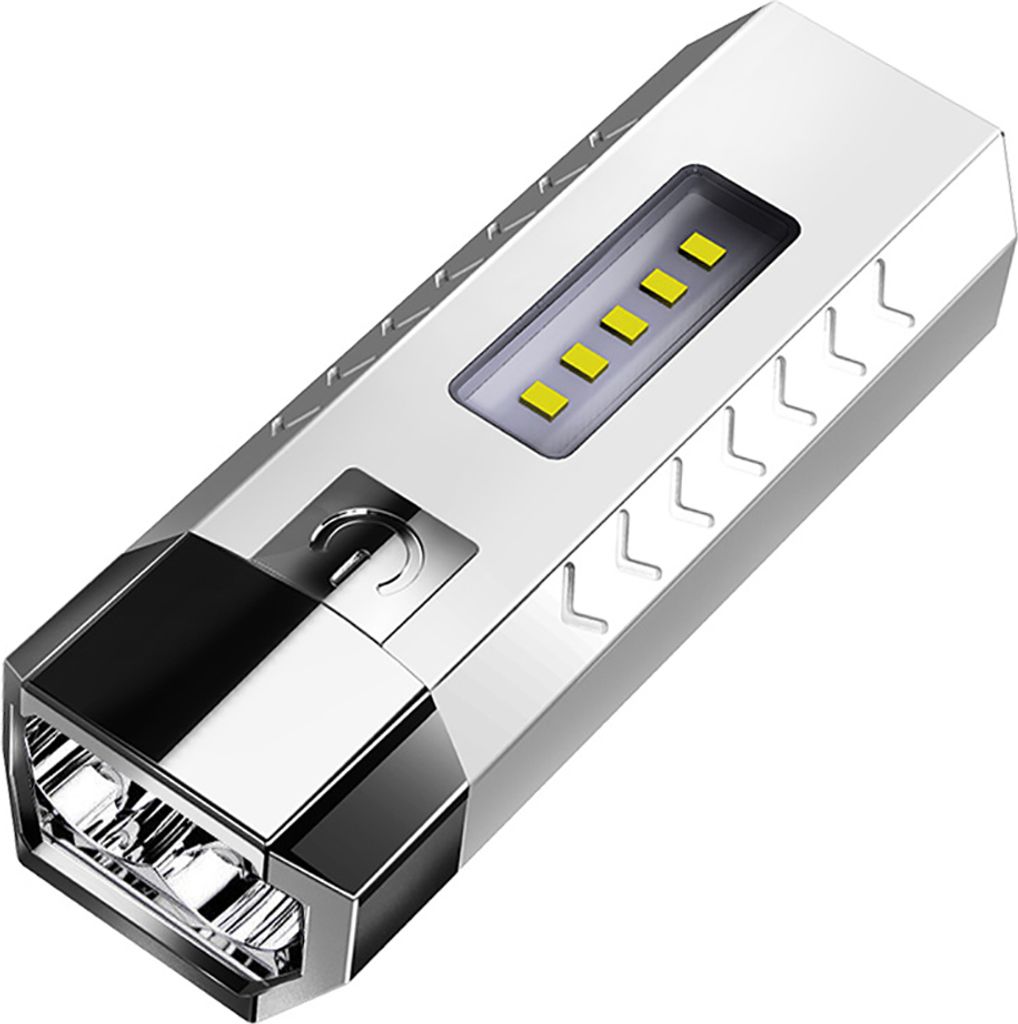 Portable LED Flashlight Side COB Light USB Charging Power Bank Outdoor Camping