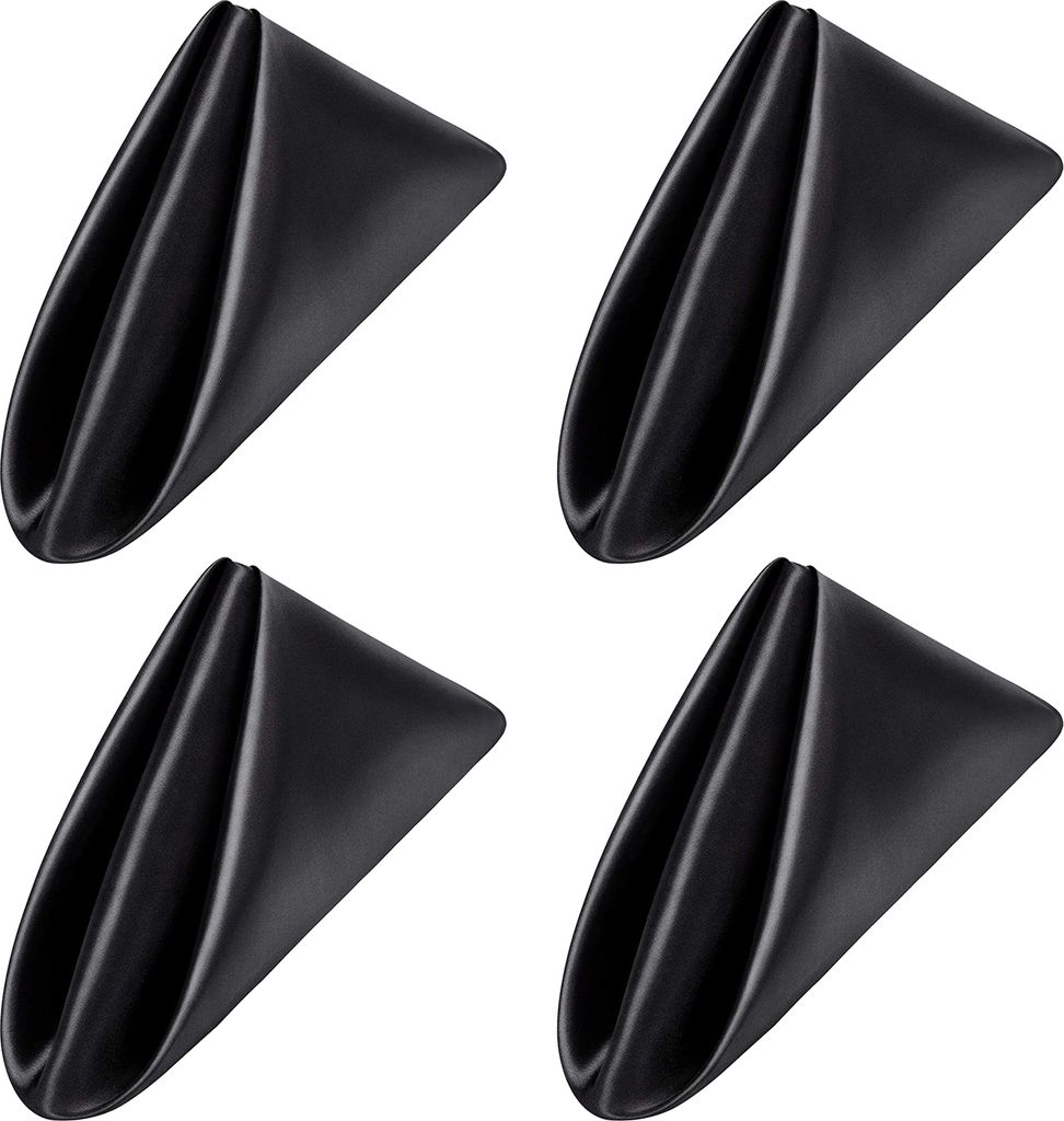 4-teiliges waschbares Servietten-Set, verstärkte Kanten, lebendige Farbe, leicht zu reinigen, wiederverwendbare Servietten, Party-Dinner-Dekorationen
