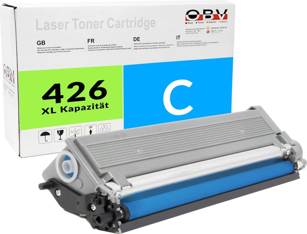 Kompatibler TN-426 Toner ersetzt Brother TN426 C HL L8260CDW L8360CDW MFC L8610CDW L8900CDW L9570CDW cyan 6000 Seiten