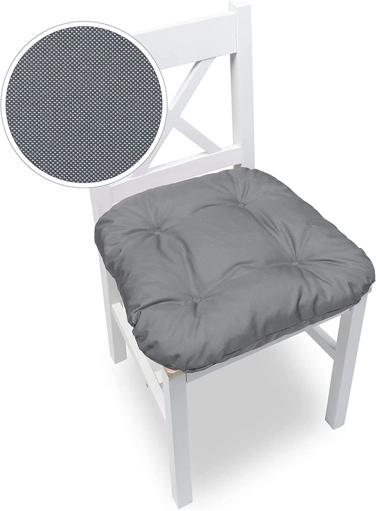 Chilly Pilley Coussin De Jardin 60x60x15cm Lavable Amovible - Rougein Argent
