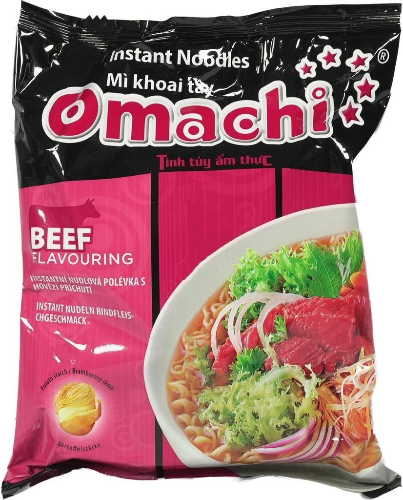 Makaron ziemniaczany OMACHI z wołowiną w stylu „Mì Bò” 79 g Zdjęcie produktu 