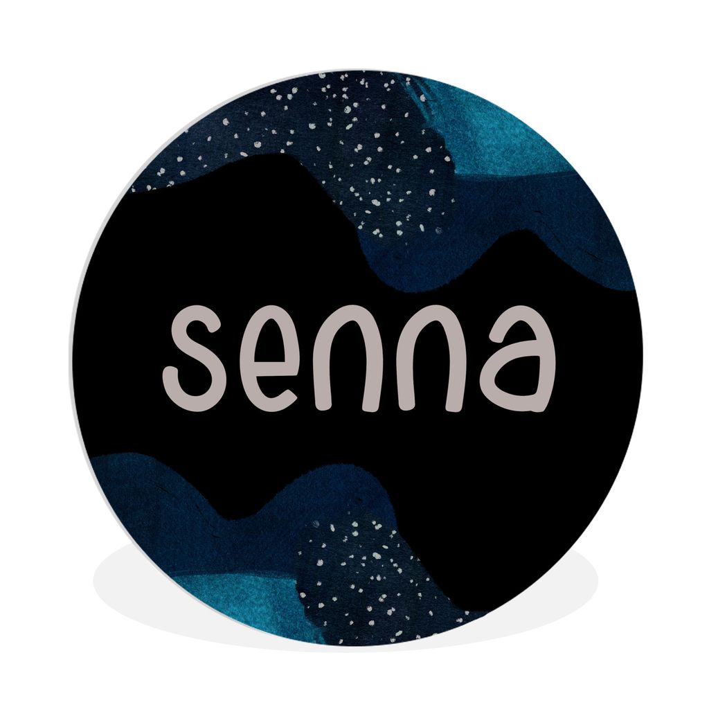MuchoWow Rundes Wandbild - Runde Bilder Senna - Pastell - Mädchen Ø 90 cm Kreis Wanddekoration Kunststoff - Wandkreis - Wandschmuck - Wand-Krei...