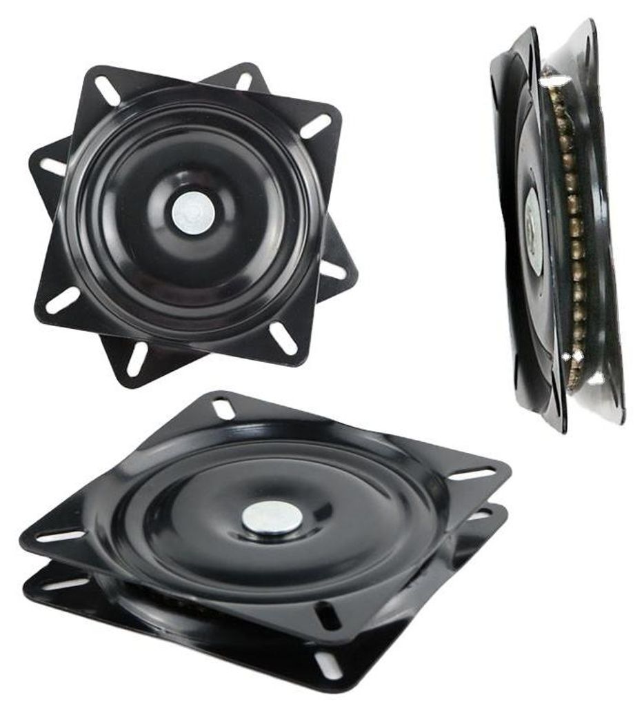 Roulement Carrée De Plateau Tournant, 16 cm, drehbarer Sockel, für Les Meubles Sofa TV und Tabouret De Bar, Schwarz