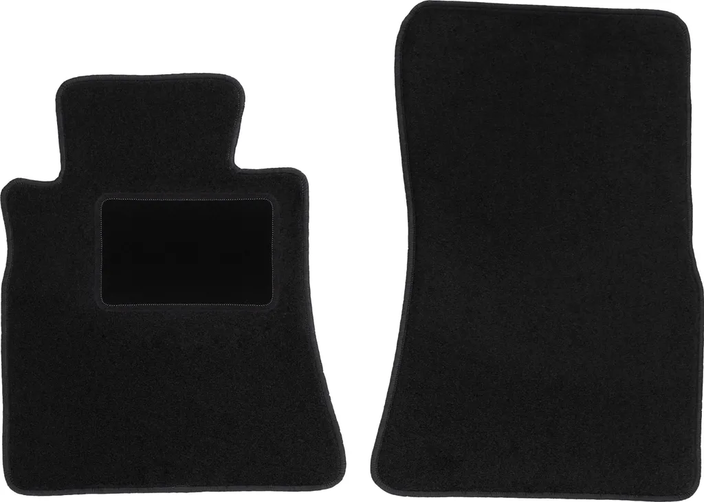 Wielganizator tappetini auto velours anteriori adatto per Mercedes SE W126 (1979-1991, berlina) neri, set 2 pz, con fissaggi