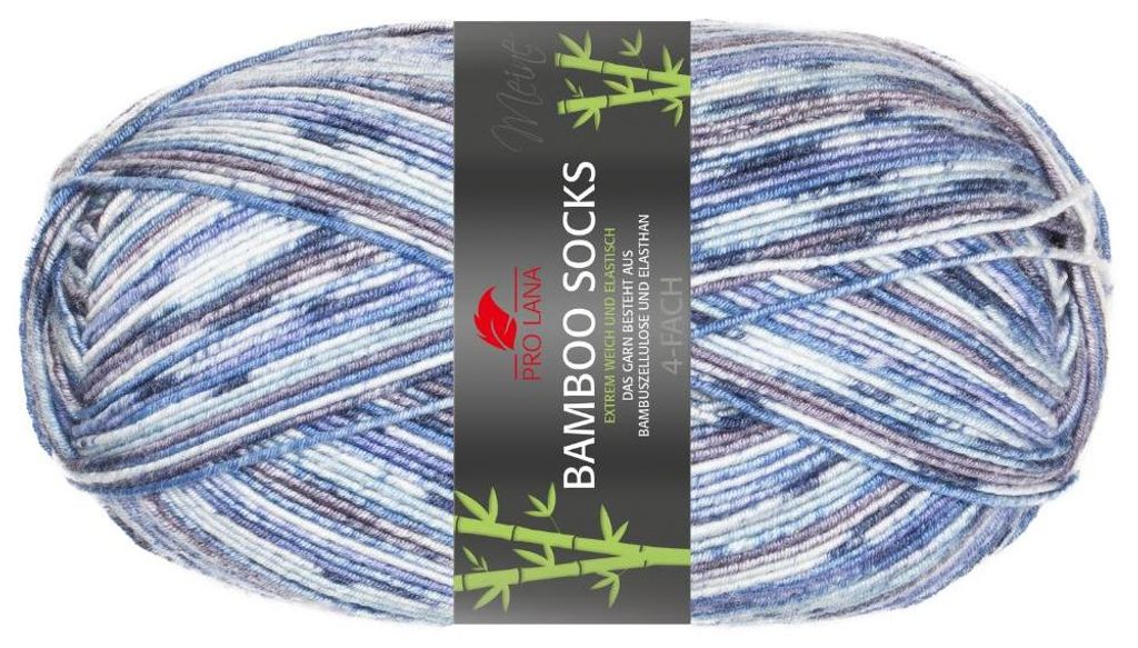 Pro Lana BAMBOO SOCKS color 100 g seidenweiche und vegane Produktbild 
