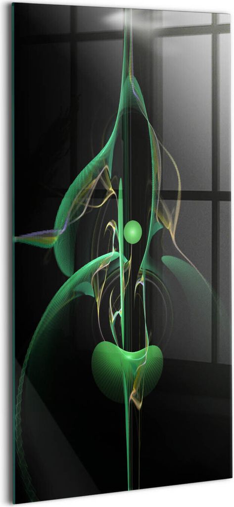 Designer Glasbild - Wandbild - Glas Bild - 70x140 cm - Moderne Abstraktion