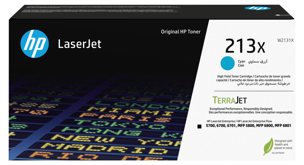 HP 213X - Rendement élevé - cyan - original - LaserJet - Image du produit 