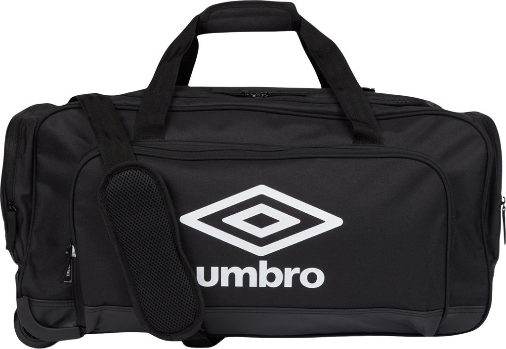 Umbro Reisetasche mit Rollen UO2199 (M) (Schwarz/Weiß)