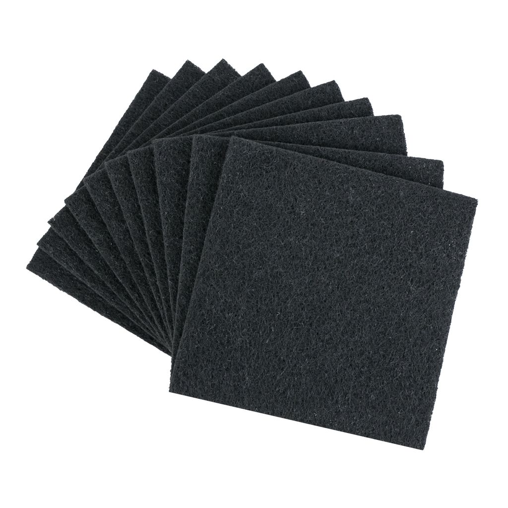 HMF 3789 Aktivkohlefilter für Komposteimer und Katzenklo, 10 Stück, 125 mm