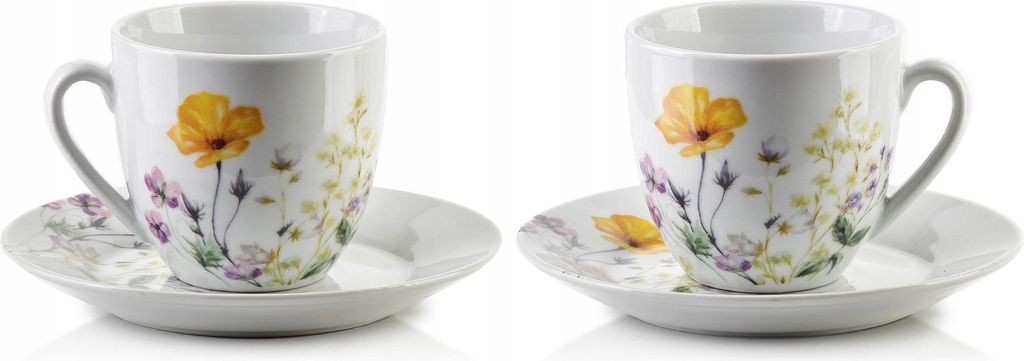 Kaffeeservice Tee-Set Kaffee-Set Tasse Untertasse Trianon 280ml LUMINARC 8-tlg.