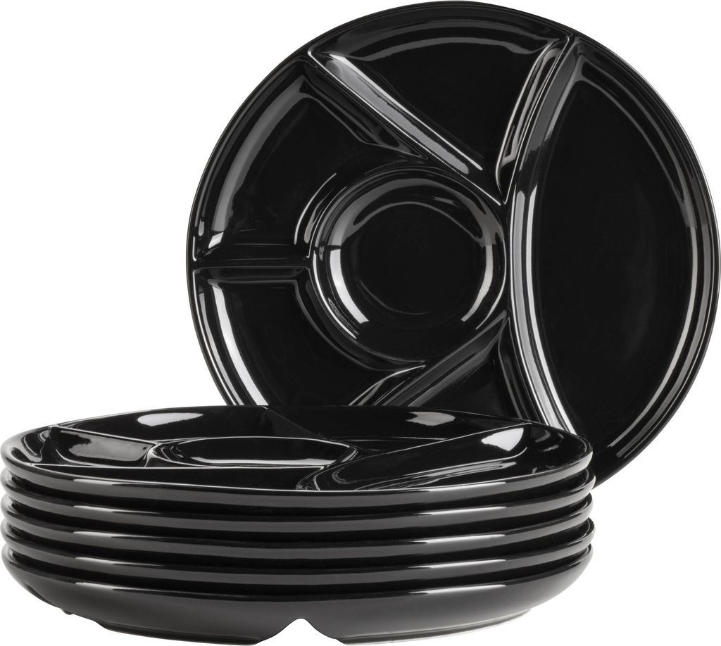 Fondueteller Set, Porzellan Fondueteller Set, Porzellan - Mäser