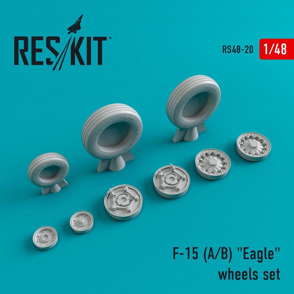 ResKit RS48-0020 - 1:48 F-15 (A,B) Eagle (weighted) wheels set