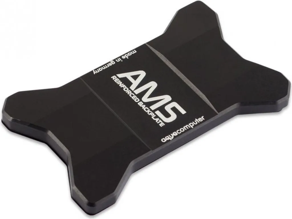 Backplate de renfort AM5 Aqua Computer noire pour carte mère PC