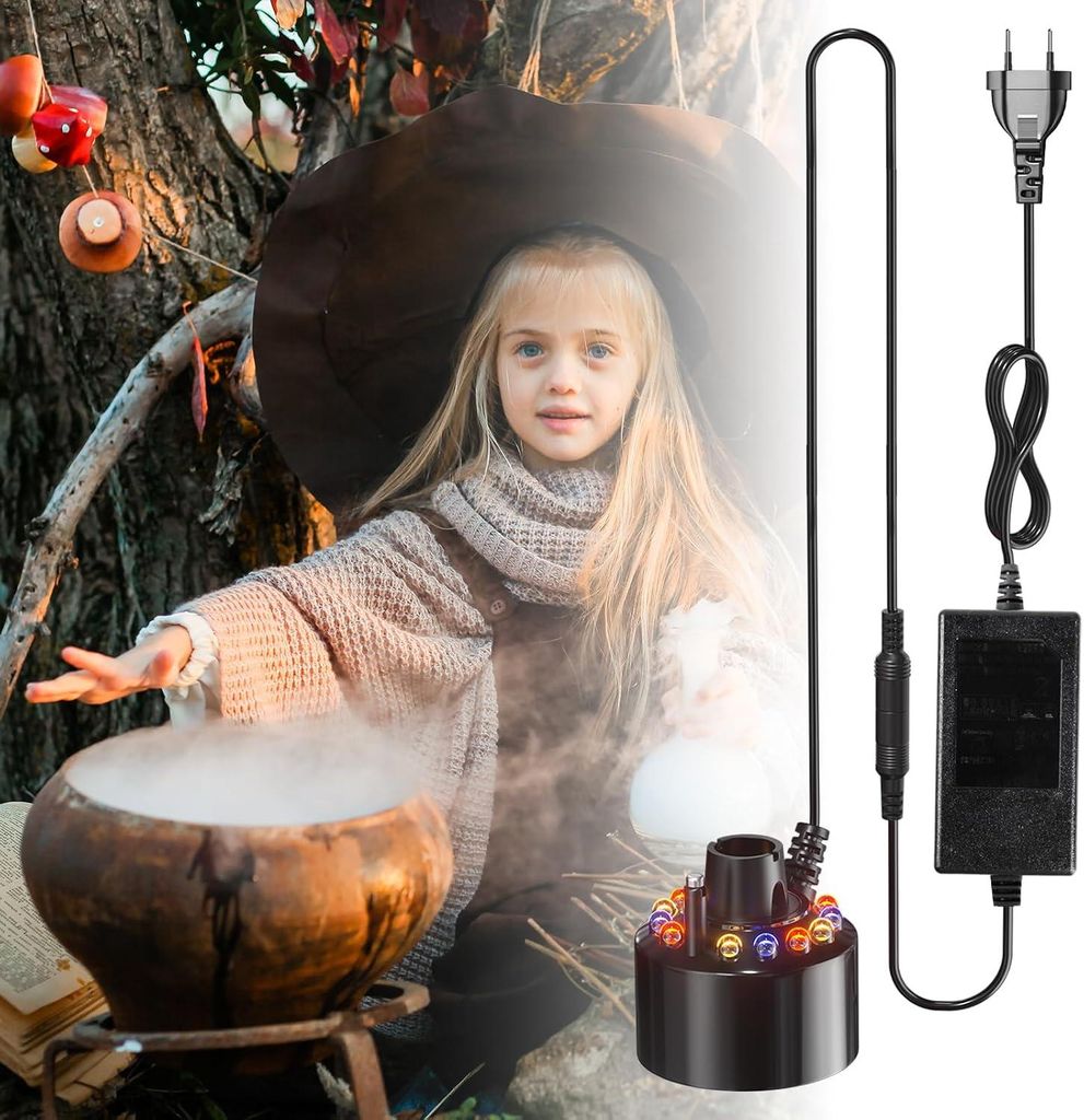 Mini-mistmaker - ultrasone vernevelaar - met led - 350 ml Productafbeelding 