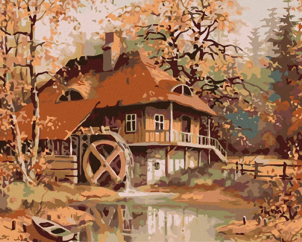 Zuty Diamond Art Vecchio Mulino 40x50 cm - Pittura a Diamante Alta Definizione