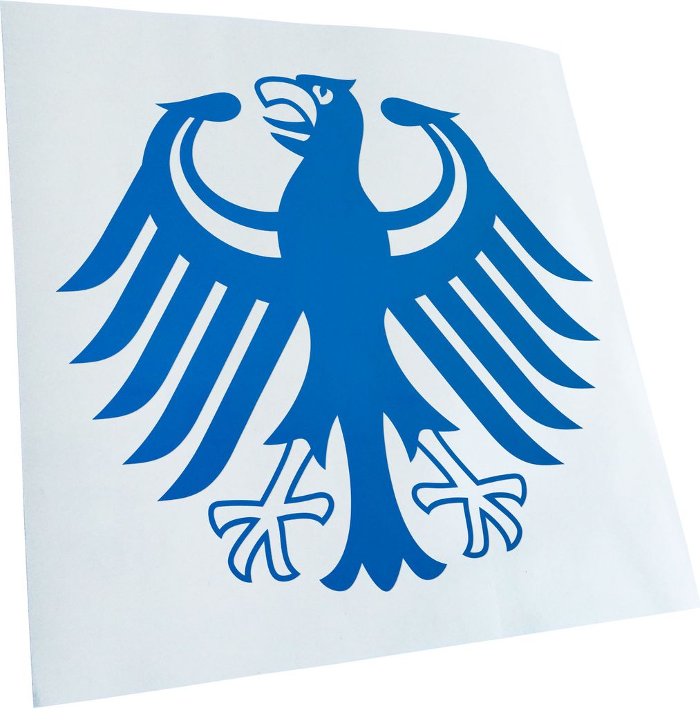 Kiwistar - Autoaufkleber - Bundeswappen Deutschlands Heckscheibe - Aufkleber für Auto Kfz Fahrrad, LKW, Truck Mofa