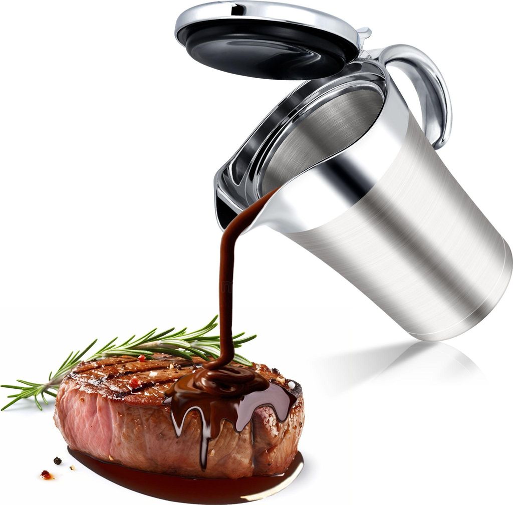 Sauciere 750ml Thermo Sauciere Soßenkanne Soßiere Soßenspender Soßenschüssel