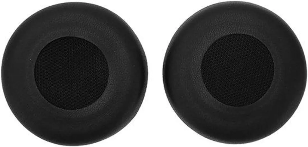Coussinets de remplacement pour casque de télétravail en cuir noir