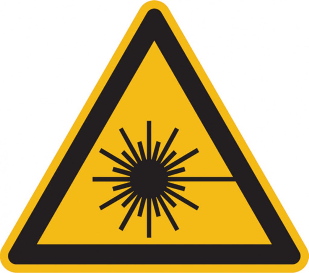Dreifke Aufkleber Warnschild, Warnung vor Laserstrahl W004 | 25mm | ASR A1.3...