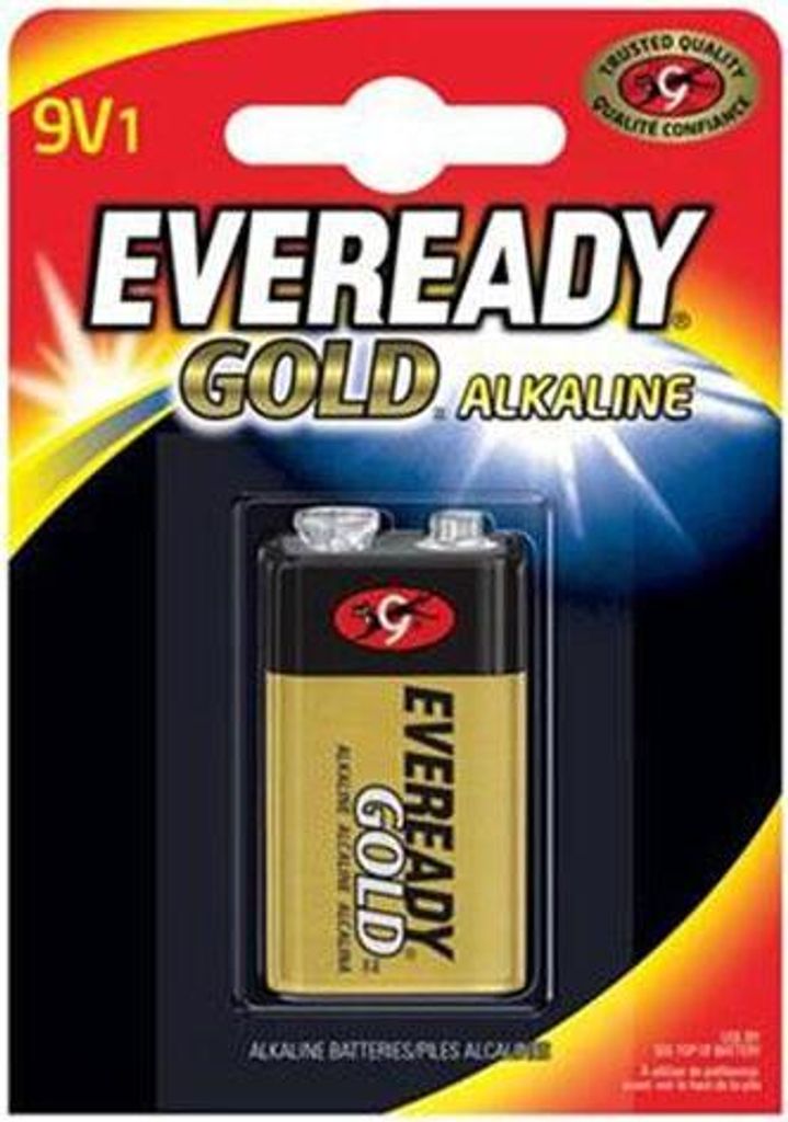 Energizer Eveready Gold, Einwegbatterie, 9V, Alkali, 9 V, 1 Stück(e), Schwarz, Gold
