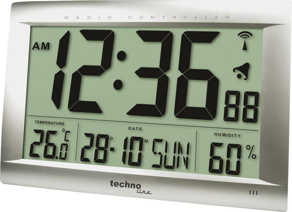 technoline Horloge murale WS 8009 digitale Image du produit 