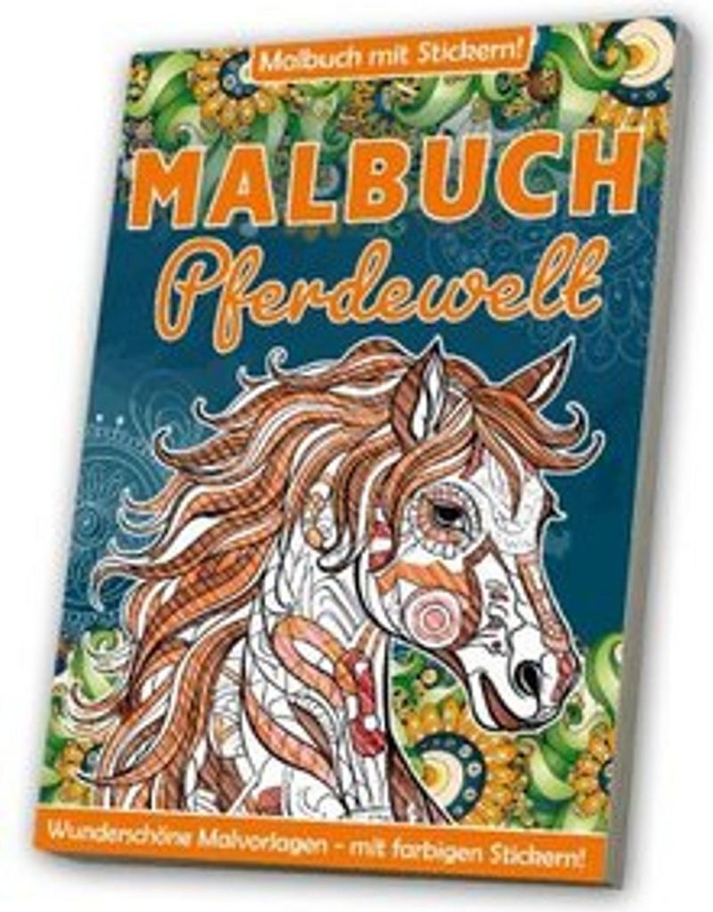 Malbuch: Erwachsene Pferde