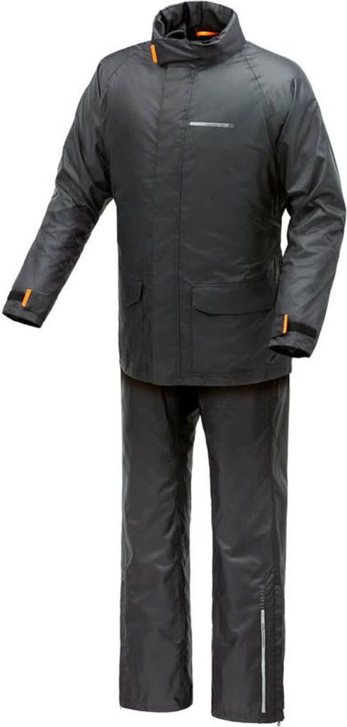 TUCANO URBANO Regenanzug Jacke und Hose Diluvio day Schwarz PSA CE größe XL