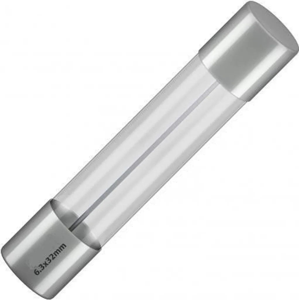 Fusible 1A temporisé Siba 6,3x32 mm en verre - Haute résistance (x10)