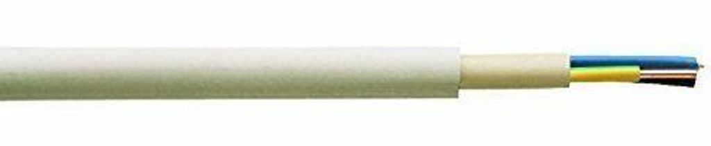 Mantelleitung Installationsleitung NYM-J 3G1,5 3x1,5 PVC grau 5-50m, Größe:20m
